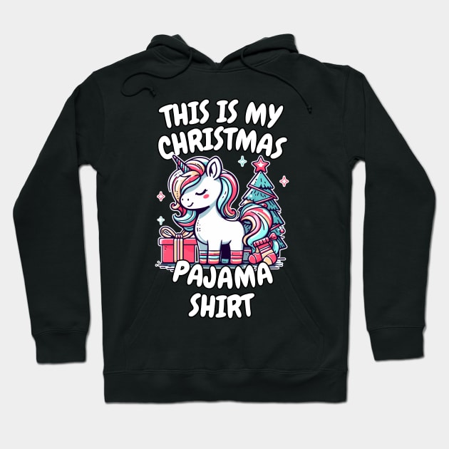 MATCHING FAMILY This is My Christmas Unicorn Pajama Shirt | Funny | Xmas | Holiday | Christmas gift | Merry Christas Hoodie by octoplatypusclothing@gmail.com